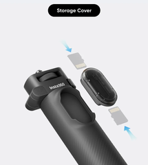 Gậy 2in1 gấp gọn tích hợp remote Insta360 X4 kéo dài 58cm có chân đứng