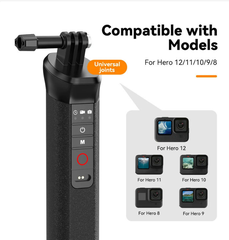 Tay cầm phao kiêm Remote bluetooth Gopro 13 12 11 10 9 8 Black hỗ trợ quay dưới nước