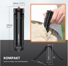 Tripod nhựa Vrig TP 05 gắn gimbal máy ảnh giá đỡ điện thoại đèn trợ sáng