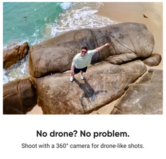 GẬY INSTA360 CARBON FIBER 3 MÉT -  Insta360 3m 9.8ft Extended Edition Selfie Stick