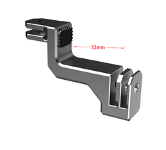 Ngàm Chuyển Dọc CNC cho Actioncam Gopro 13 12 11 10 9 8 Black cứng cáp chắc chắn