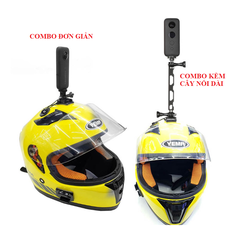 Phụ kiện gắn nón bảo hiểm fullface,3 4 gắn GoPro, Insta360, Actioncam