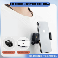 Vòng Dây đeo cổ Đế Hít Nam Châm Gắn Actioncam Gopro, Insta360 Action