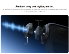 X5 Mic Windshield - Phụ kiện lọc tiếng gió ồn cho Insta360 X5
