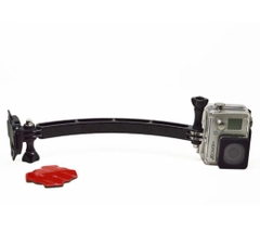 Bộ phụ kiện gắn nón bảo hiểm kèm gậy nối dài nhựa 7,5cm 13,5cm 19,5cm