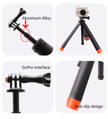 Tay cầm phao kiêm Tripod kéo dài 57cm gắn Actioncam Action Gopro Insta360