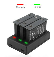 Pin và Dock sạc 3 khe dành cho Insta360 One X3