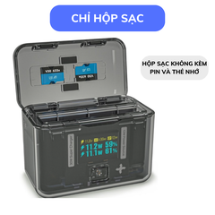 Hộp Sạc Nhanh CYNOVA Insta360 X4 có màn hình Oled hiển thị thông số cực đẹp