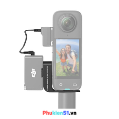 Ngàm CYNOVA gắn mic DJI RODE cho Insta360 X2 X3 X4 gọn gàng tiện lợi