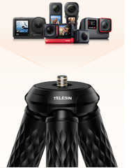 Chân bạch tuộc Telesin hít Magsafe hỗ trợ Điện Thoại Actioncam Gopro gắn mọi địa hình