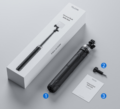 Gậy kiêm Tripod Telesin kéo dài 150cm gắn Actioncam Gopro Action Insta360 Ace Ace Pro  nhỏ gọn - Chính hãng