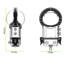 Insta360 One X3 Dive Case Chính Hãng - Phụ kiện chống nước bơi lặn cho Insta360 One X3