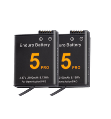 Pin 2100mAh cho Action 5 Pro 4 3 thay thế và Hộp sạc pin có đèn báo tiện lợi