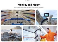 Monkey Tail Mount - Gậy uốn dẻo Insta360 X4 X3 X2 Go 3 Go 3s