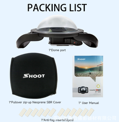 Tay cầm Dome Port cho Insta360 Ace Pro quay nửa trên nửa dưới dễ dàng