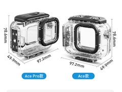 Khung Vỏ chống nước aMagisn cho Insta360 Ace Ace Pro độ sâu 50m