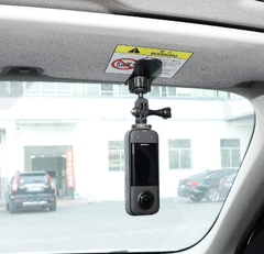 Phụ kiện gắn ActionCam vào tấm che nắng ô tô Gopro Insta360 Osmo Action
