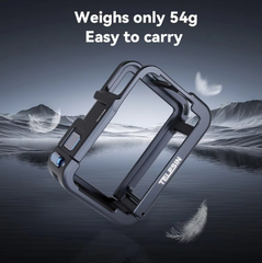 Khung nhôm Telesin  Action 5 Pro 4 3 bảo vệ Camera toàn diện có ngàm Cold Shoe gắn mic đèn
