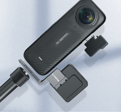 Ngàm CYNOVA gắn mic DJI RODE cho Insta360 X2 X3 X4 gọn gàng tiện lợi