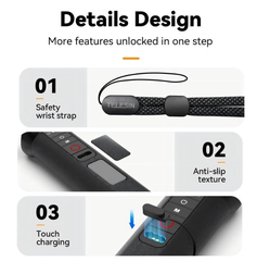 Tay cầm phao kiêm Remote bluetooth Gopro 13 12 11 10 9 8 Black hỗ trợ quay dưới nước