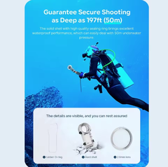 Khung chống nước aMagisn Insta360 X4 lặn sâu chống nước bảo vệ Camera