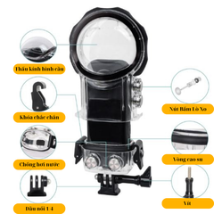 Insta360 One X3 Dive Case Chính Hãng - Phụ kiện chống nước bơi lặn cho Insta360 One X3