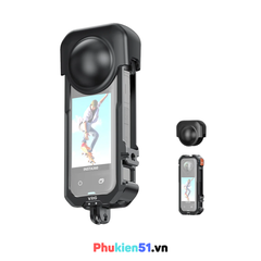 Khung Nhôm Vrig GA 01 Insta360 X4 bảo vệ toàn diện máy ống kính camera
