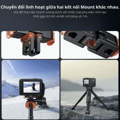Đế Vrig Ac 28 thao tác nhanh Gopro 13 Black nam châm chắc chắn