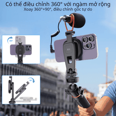 Giá đỡ Vrig MG 03 hít Magsafe điện thoại gắn tripod máy ảnh có ngàm gắn đèn mic