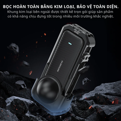 Khung Nhôm Vrig GA 01 Insta360 X4 bảo vệ toàn diện máy ống kính camera