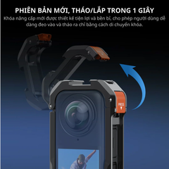Khung Nhôm Vrig GA 01 Insta360 X4 bảo vệ toàn diện máy ống kính camera