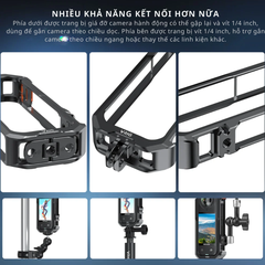 Khung Nhôm Vrig GA 01 Insta360 X4 bảo vệ toàn diện máy ống kính camera