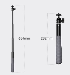 Gậy Telesin chuyên lặn biển chống rỉ sét gắn mọi Actioncam tích hợp đầu ball 360 độ Chiều dài 65cm