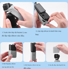 Silicon bảo vệ Osmo Pocket 3 đủ màu sắc chống rơi trầy máy