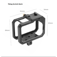 Khung nhôm siêu nhẹ bảo vệ cho Gopro Hero 13 12 11 10 9 Black