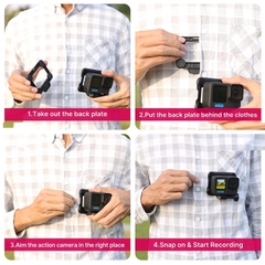 Đế Nam Châm Ulanzi GP-16 Ngàm Nam Châm Thao Tác Nhanh Cho Gopro, Camera Hành Động