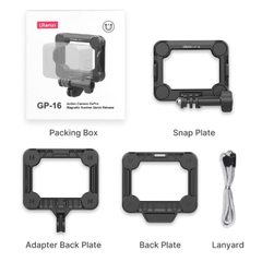 Đế Nam Châm Ulanzi GP-16 Ngàm Nam Châm Thao Tác Nhanh Cho Gopro, Camera Hành Động