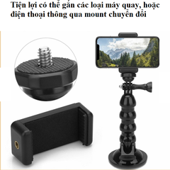 Đế Hút Chân Không Gắn Xe Hơi Điều Chỉnh Được Cho Gopro Action