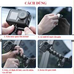 Đế Hút Chân Không Gắn Xe Hơi Điều Chỉnh Được Cho Gopro Action
