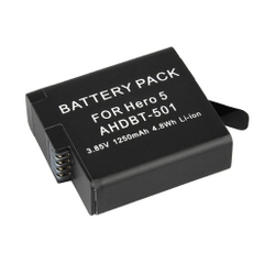 PIN VÀ DOCK SẠC CHO GOPRO HERO 5/6/7/8 LI-ION 1250MAH AHDBT-501