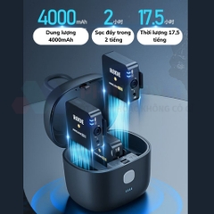 Hộp sạc Telesin cho Rode Wireless GO & GO II nhỏ gọn, tiện lợi, 4000mAh hỗ trợ sạc nhanh 18W