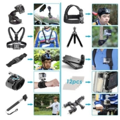 Bộ phụ kiện Actioncam 50/120 in 1 cho GOPRO Hero 11 10 9 8 7 6 5 Black INSTA360 , Actioncam cao cấp