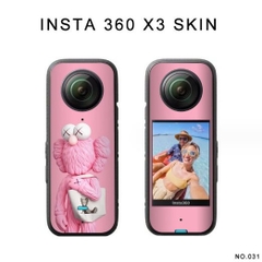 Miếng dán PVC chống trầy xước cho Insta360 One X2 X3 -Skin dán mặt trước và sau cho camera