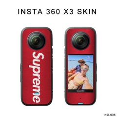 Miếng dán PVC chống trầy xước cho Insta360 One X2 X3 -Skin dán mặt trước và sau cho camera