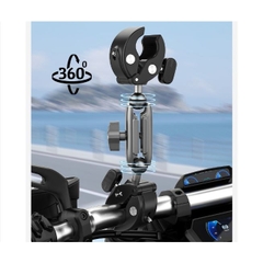 Kẹp Kim Loại TELESIN Càng Cua Gắn Gậy Lên Xe Máy, Xe Đạp Motor