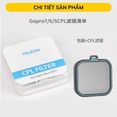 Kính lọc CPL Telesin dành cho Gopro Hero 5 6 7 Black