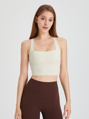 Áo tập croptop quai lưng chéo