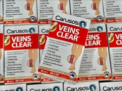 VIÊN UỐNG - KEM GIẢM ĐAU  HỖ TRỢ SUY GIÃN TĨNH MẠCH CARUSOS VEINS CLEAR CỦA ÚC