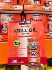 VIÊN UỐNG DẦU NHUYỄN THỂ CHỐNG LÃO HOÁ KRILL OIL KIRLAND SIGNATURE 500MG 160 VIÊN