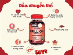 VIÊN UỐNG DẦU NHUYỄN THỂ CHỐNG LÃO HOÁ KRILL OIL KIRLAND SIGNATURE 500MG 160 VIÊN